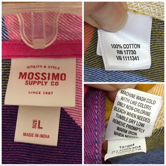 🚫SOLD🚫Mossimo Pink Flannel Shirt Purple Button - Picture 8 of 8